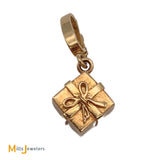 14K Yellow Gold Present Box Enhancer Pendant