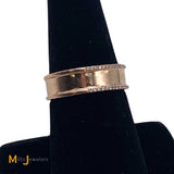 14K Rose Gold 0.13ctw Natural Diamond Band Ring Size 7