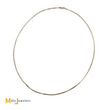 14K Yellow Gold 24 Inch Italian Box Chain Necklace