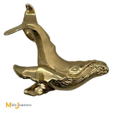 14K Yellow Gold Atrtsica Humpback Whale Pendant