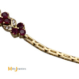 14K Yellow Gold 1.82cts Ruby 0.12cts Diamond Bracelet