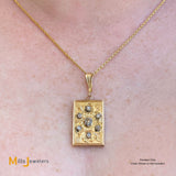 Vintage 18K/14K Yellow Gold 0.61ctw Old Mine Cut Diamond Pendant