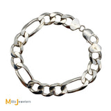 YGI Italy 925 Silver Figaro Link Chain Bracelet