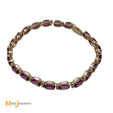 Imperial Gold Company 14K Yellow Gold 11.55ctw Garnet Tennis Bracelet