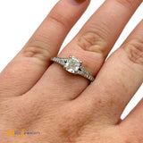 Brilliant Earth Platinum GIA 1.0ct Cushion Cut Diamond Engagement Ring 1.22ctw Size 6.75