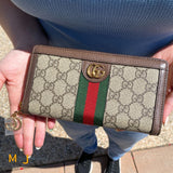 Gucci Ophidia GG Supreme Zip Around Wallet