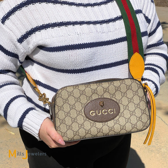 Gucci Neo Vintage GG Supreme Crossbody Shoulder Bag 476466