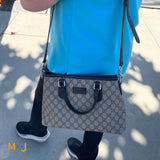 Gucci GG Supreme Small Zippered Tote Bag 429019