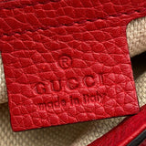 Gucci Soho Chain Shoulder Bag Red Pebbled Calfskin 336752