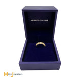 Hearts On Fire 18K Yellow Gold 1.25ctw Custom Halo Diamond Band Size 4.25