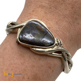 Idaho Opal & Gem Corp Sterling Silver 925 Boulder Opal Cuff Bracelet