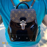 Louis Vuitton Hot Springs Backpack Black Patent Leather Monogram M55769