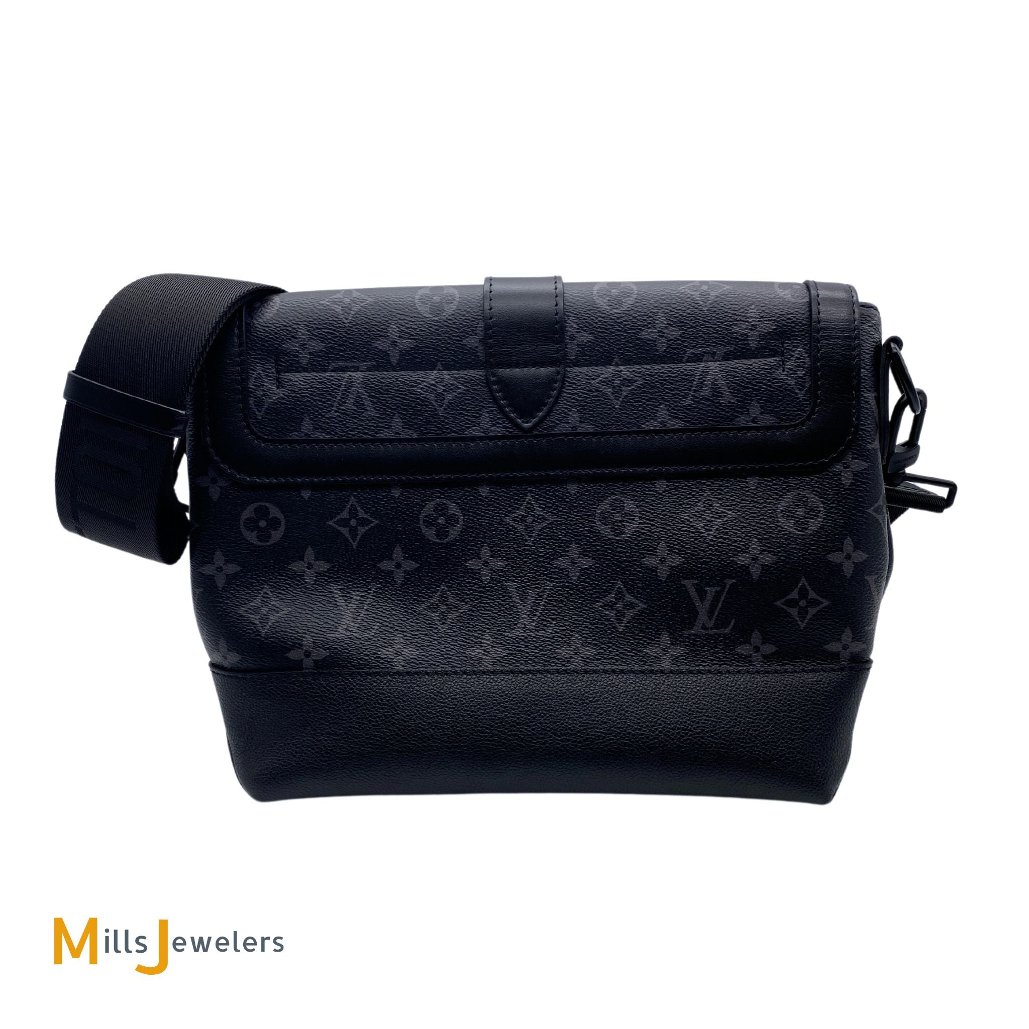 Louis Vuitton Saumur Messenger Monogram Eclipse Handbag – Mills Jewelers &  Loan