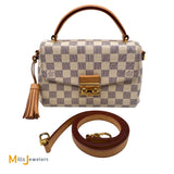 Louis Vuitton Croisette Damier Azur Crossbody Shoulder Bag