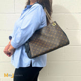 Louis Vuitton Surene MM Monogram Canvas Leather Noir Chain Shoulder Bag