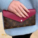 Louis Vuitton Marie-Lou Long Wallet Monogram Canvas Fuchsia Epi Leather 2013