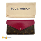 Louis Vuitton Marie-Lou Long Wallet Monogram Canvas Fuchsia Epi Leather 2013