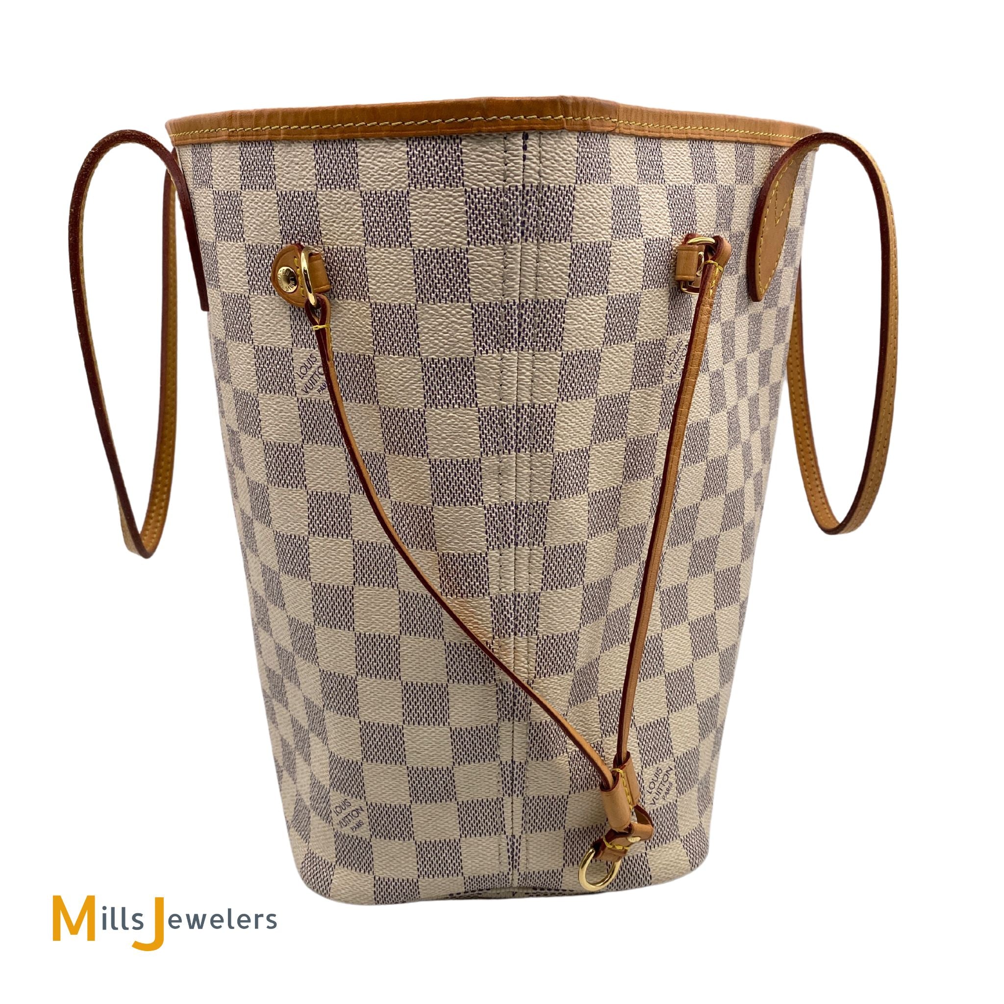 Louis Vuitton Neverfull MM Damier Azur Tote Bag – Mills Jewelers & Loan