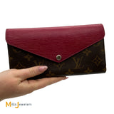 Louis Vuitton Marie-Lou Long Wallet Monogram Canvas Fuchsia Epi Leather 2013