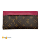 Louis Vuitton Marie-Lou Long Wallet Monogram Canvas Fuchsia Epi Leather 2013