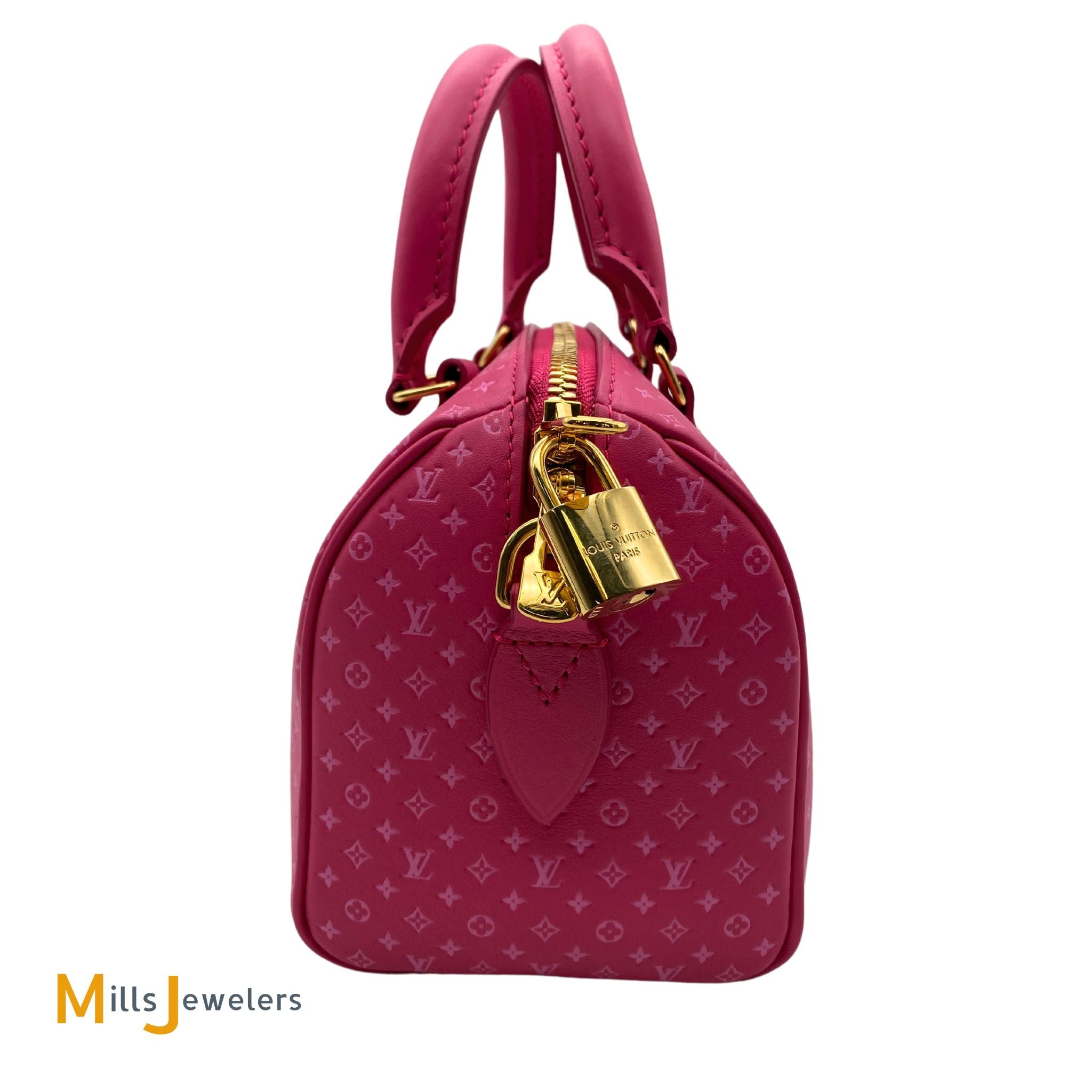 Louis Vuitton Speedy 30 Red Leather Handbag (Pre-Owned)