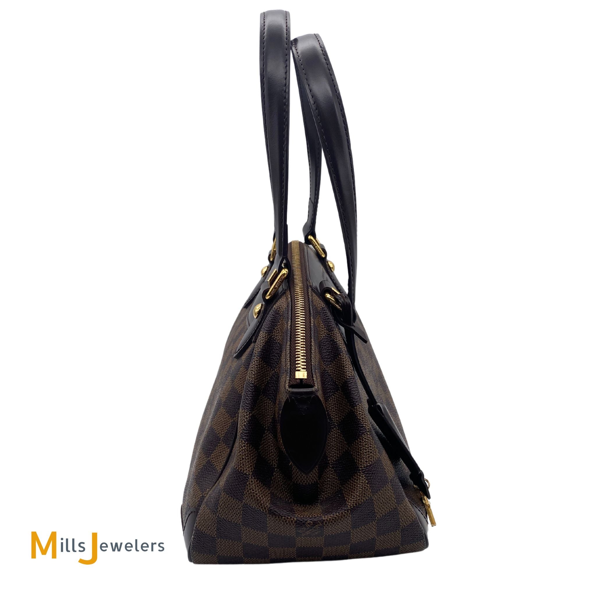 Louis Vuitton Damier Ebene Verona PM - Brown Handle Bags, Handbags