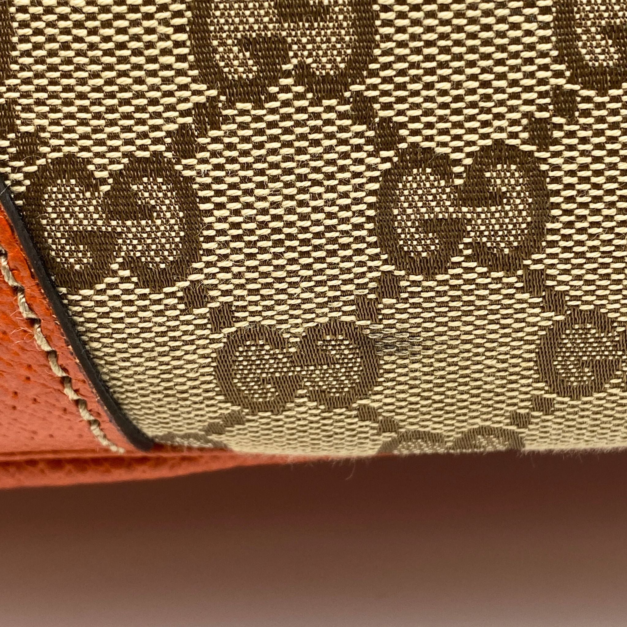 Gucci GG Monogram Canvas Zippy Wallet - Beige Color