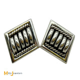 Thomas Charley Navajo Sterling Silver 925 Post Earrings