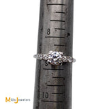 Platinum 1.08ctw Round Brilliant Natural Diamond Engagement Ring Size 8.75