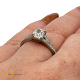 Brilliant Earth Platinum GIA 1.0ct Cushion Cut Diamond Engagement Ring 1.22ctw Size 6.75