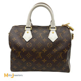 Louis Vuitton Monogram Canvas Speedy Bandouliere Match 25 Satchel