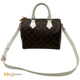 Louis Vuitton Monogram Canvas Speedy Bandouliere Match 25 Satchel