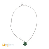 Tiffany & Co. RARE Elsa Peretti 925 Silver Aventurine Quartz Star Pendant Necklace