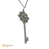 Tiffany & Co Platinum 0.50ctw Diamond Key Necklace