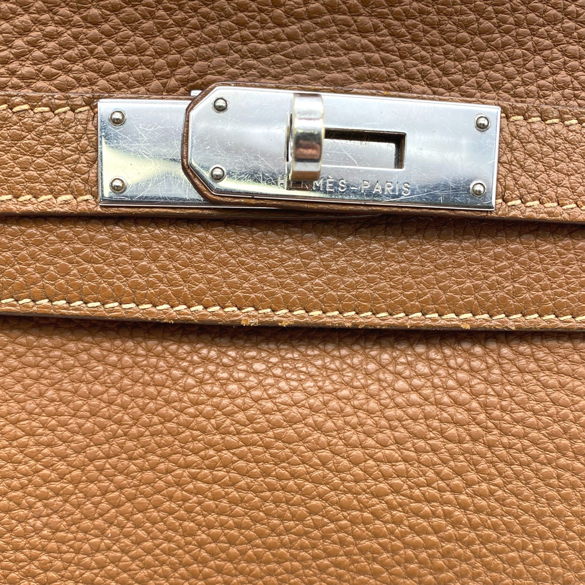 Hermes, Bags, Hermes Kelly 32 Gold With Palladium Hardware