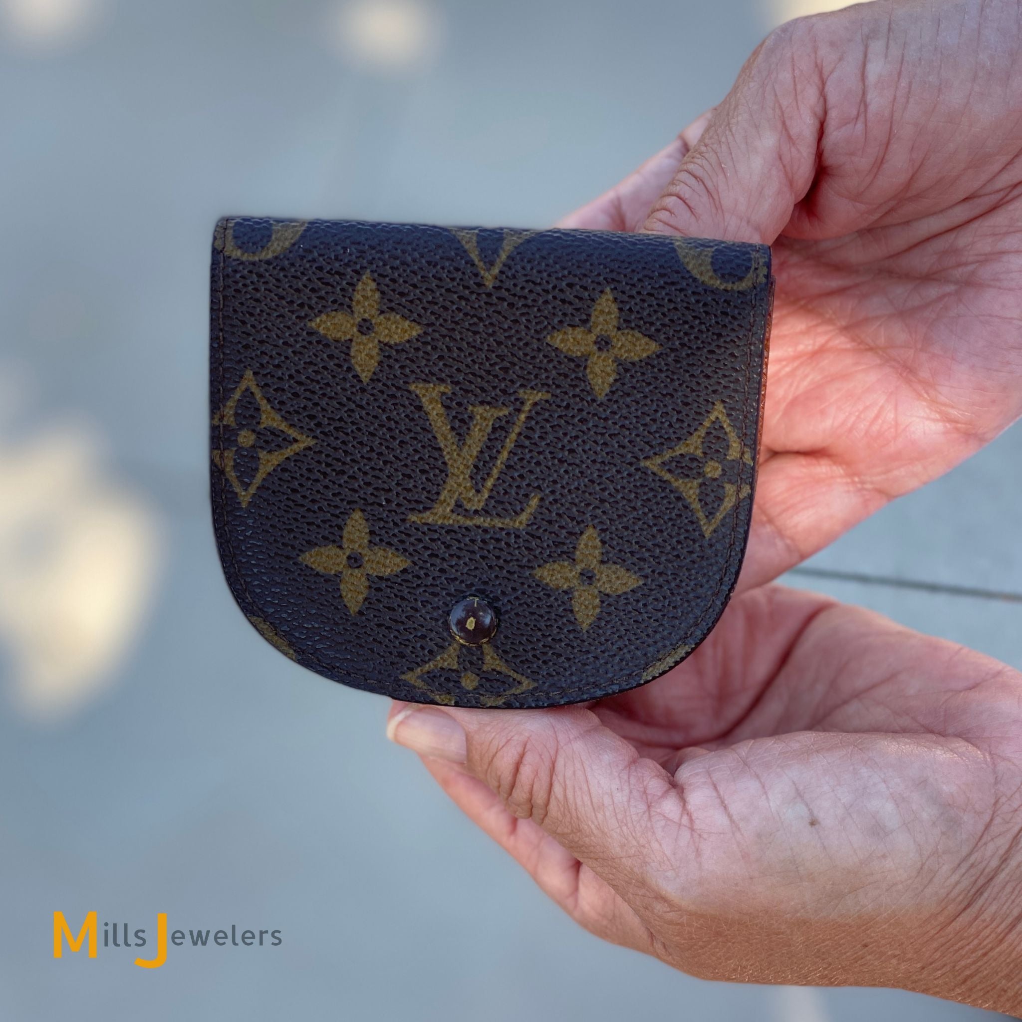 Louis Vuitton top Brown Monogram Snap Porte Monnaie Wallet