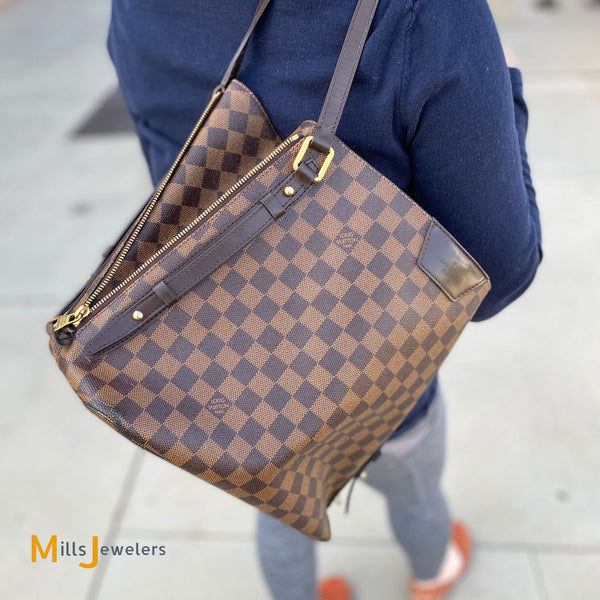 Louis Vuitton Cabas Rivington Damier Ebene Tote Bag – Mills Jewelers & Loan