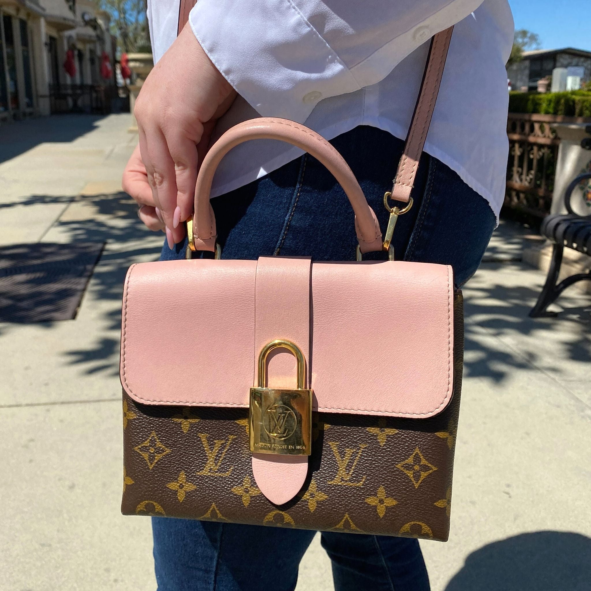 Louis Vuitton Authenticated LOCKY Bb Handbag