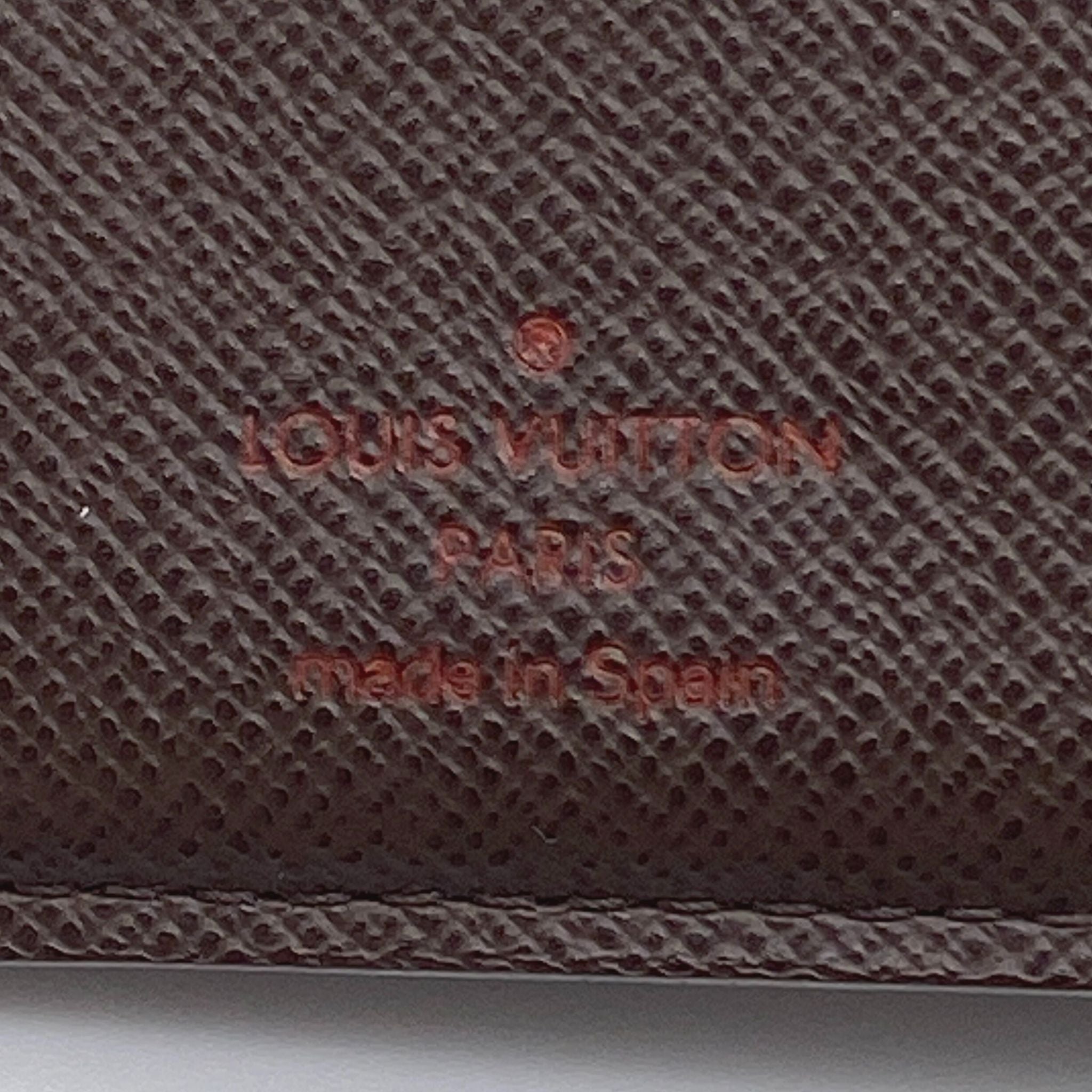 Louis Vuitton Damier Ebene Porte Monnaie Billets Viennois Kisslock