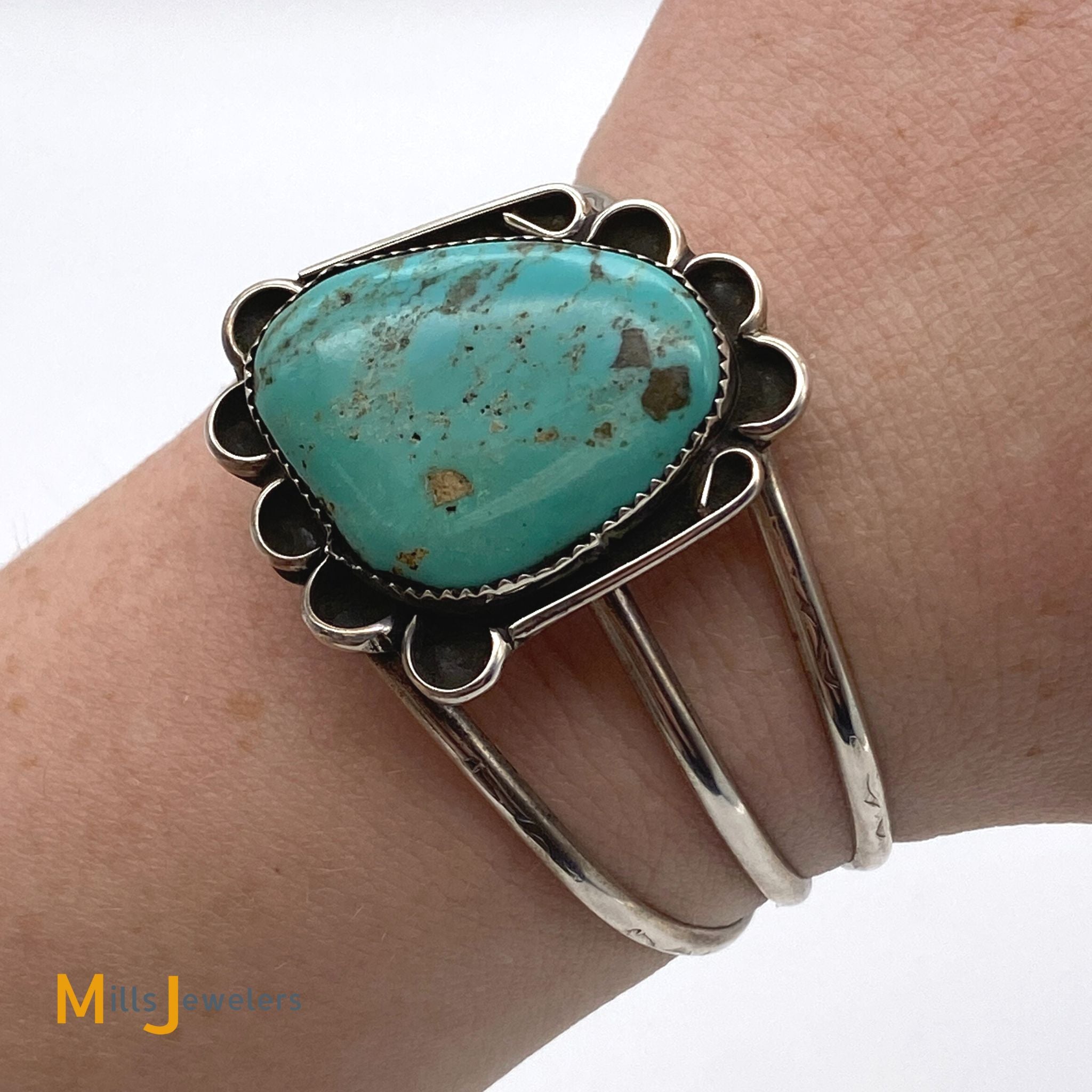 How to make a Sterling Silver Turquoise Cuff Bracelet from Start